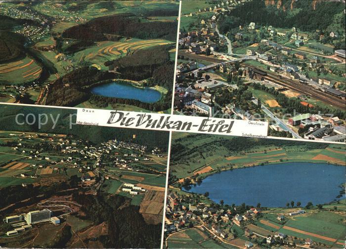 Daun Eifel Gerolstein Schalkenmehren Fliegeraufnahme