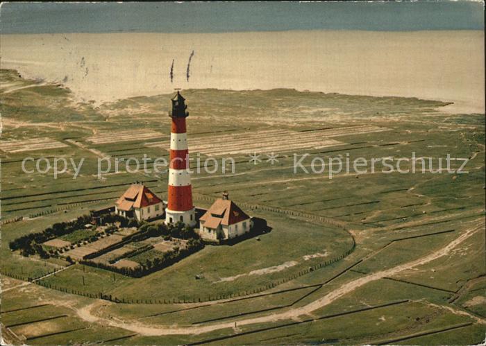 Westerhever Leuchtturm Fliegeraufnahme