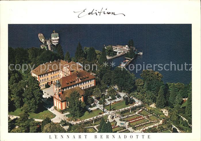 Mainau Fliegeraufnahme Schloss
