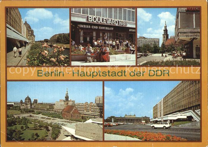 BERLIN  CITY Palast der Republik Fussgaengerboulevard Dircksenstrasse