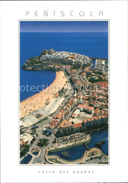 Peniscola Costa del azahar Fliegeraufnahme