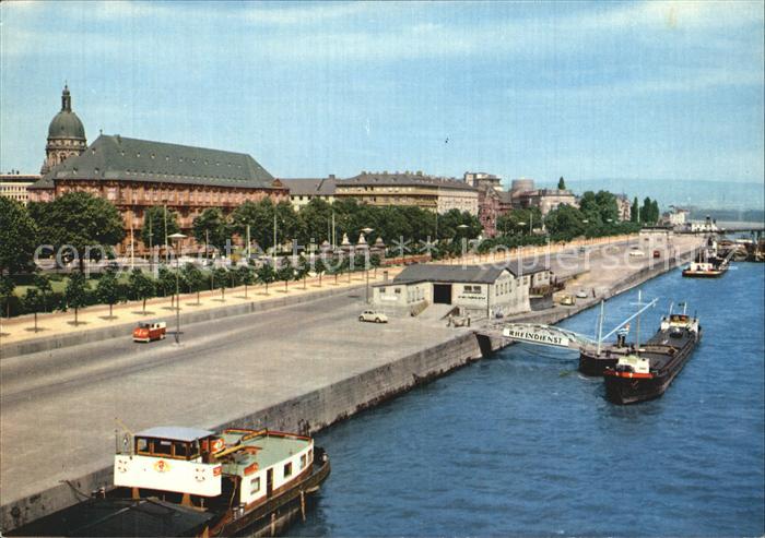 Mainz Rhein Rheinufer Kurfuerstlichem Schloss