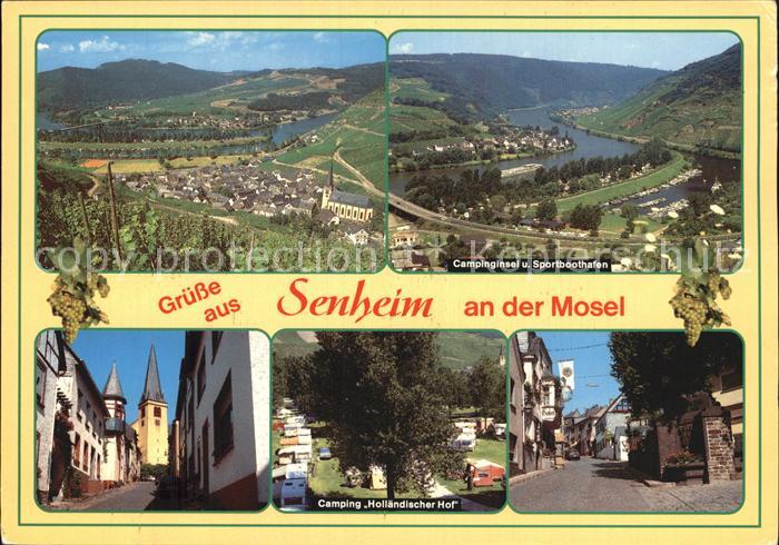 Senheim-Senhals Campinginsel Sportboothafen Camping Hollaendischer Hof