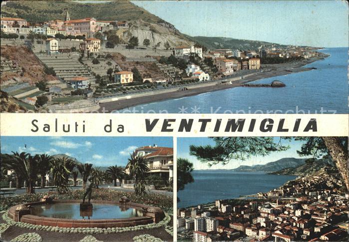 Ventimiglia Liguria Brunnen Luftaufnahme