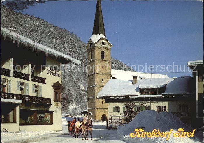 Kirchdorf Tirol Kirche Winter
