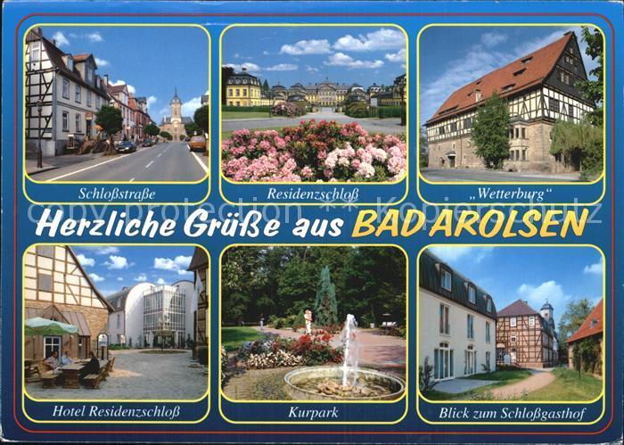 Bad Arolsen Schlossstrasse Residenzschloss Wetterburg Kurpark Hotel
