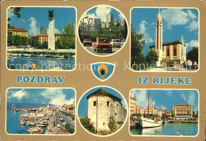 Rijeka Fiume Stadtansichten Kirche Panoramen