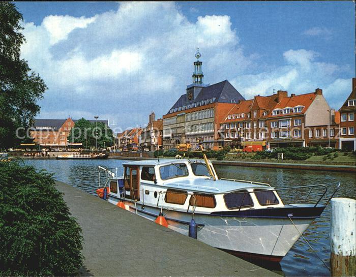 Emden Ostfriesland Delft Blick auf Rathaus