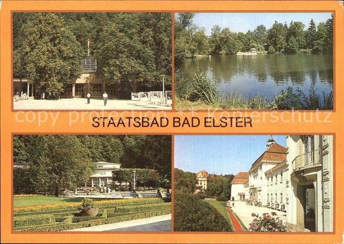 Bad Elster Staatsbad Marienquelle Gondelteich Badecafe Badehaus