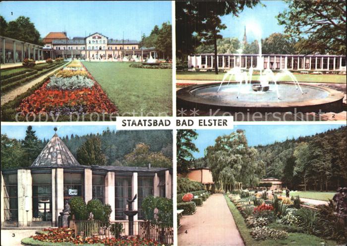 Bad Elster Badehaus Wandelhalle Moritzquelle Goldfischteich