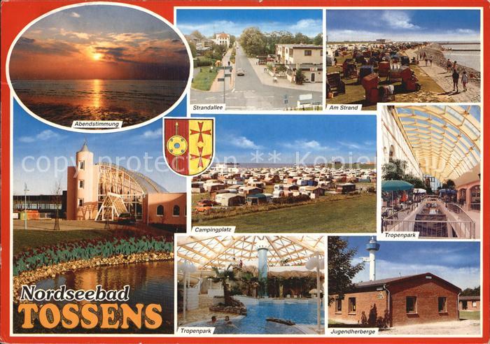 Tossens Nordseebad Strandallee Tropenpark Campingplatz Jugendherberge Abendstimm