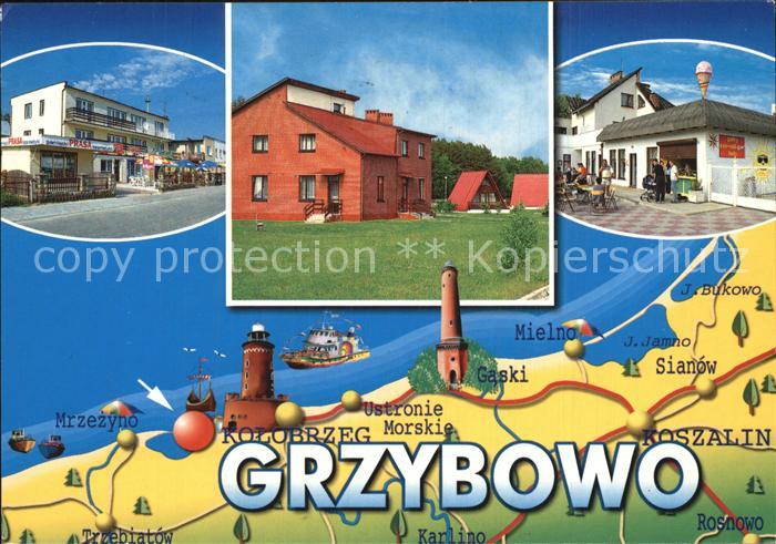 Grzybowo Kolobrzeg Panoramakarte