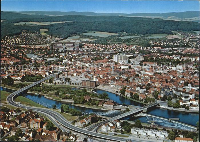 Hameln Weser Luftaufnahme