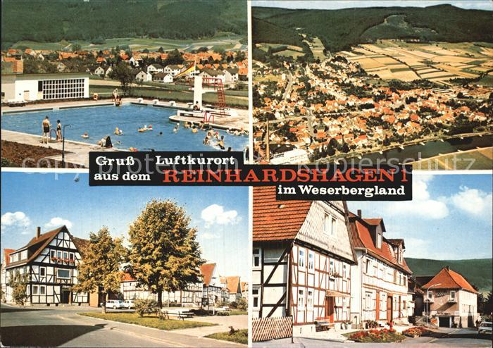 Reinhardshagen Luftaufnahme Schwimmbad Ortsansichten