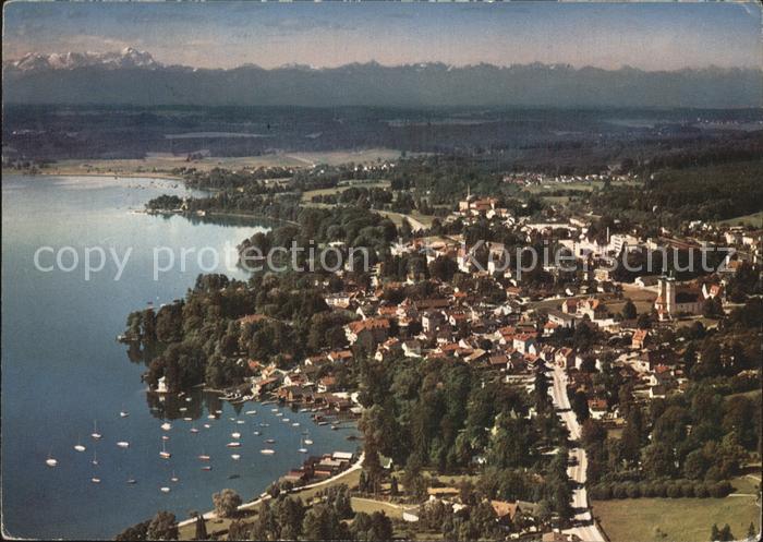 Tutzing Zugspitze Luftaufnahme