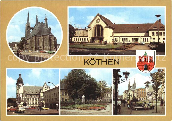 Koethen Anhalt St Jakobskirche Bahnhof Rathaus Joh Seb Bach Gedenkstaette Boulev