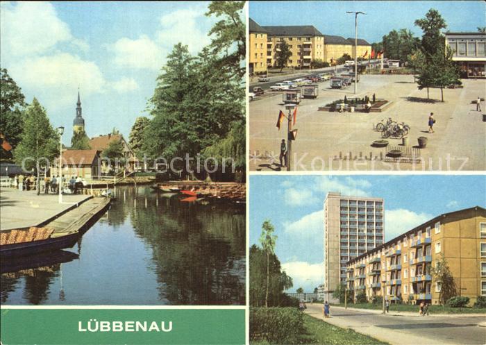 Luebbenau Spreewald Hafen Roter Platz Strasse der Jugend