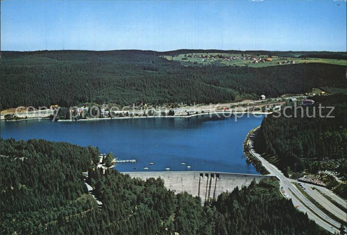 Schluchsee Staumauer Fliegeraufnahme
