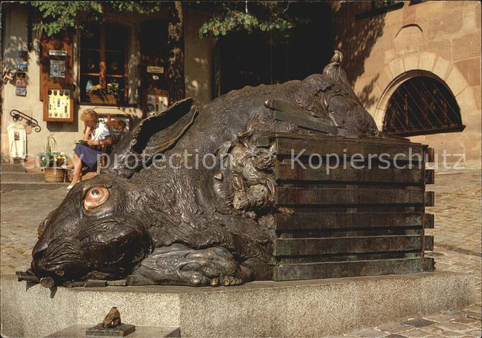 NueRNBERG  CITY Albrecht Duerer Platz Zeitgenoessische Darstellung auf das Orig
