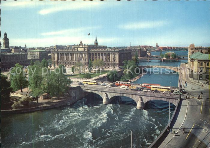 Stockholm Norrstroem med Riksdagshuset
