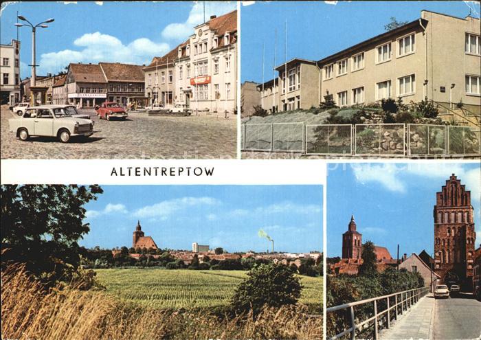 Altentreptow PdF Landwirtschaftsschule Teilansicht Neubrandenburger Tor