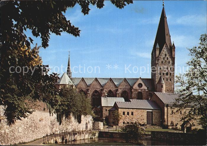 Paderborn Blick auf Dom und Kaiserpfalz