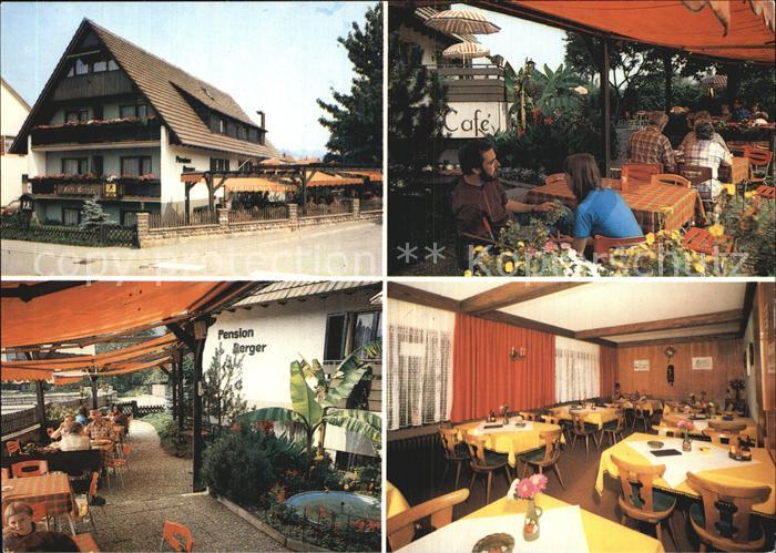Zell Harmersbach Cafe Restaurant Pension Berger Terrasse Gaststube