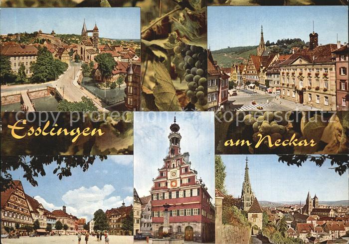 Esslingen Neckar Stadtblick Teilansichten Rathaus