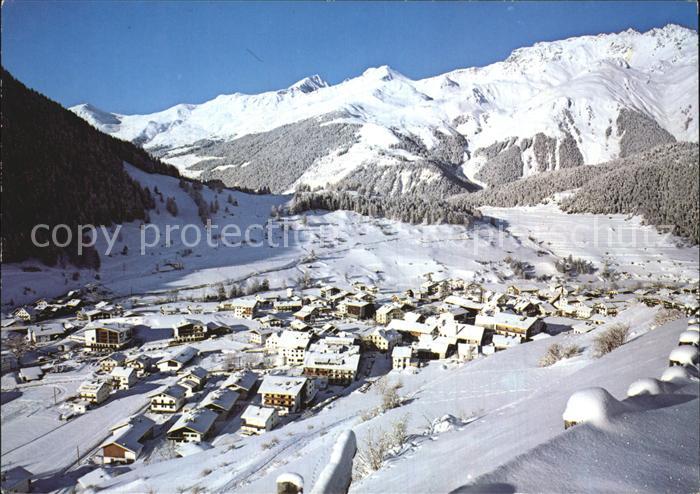 Nauders Tirol am Reschenpass Fliegeraufnahme