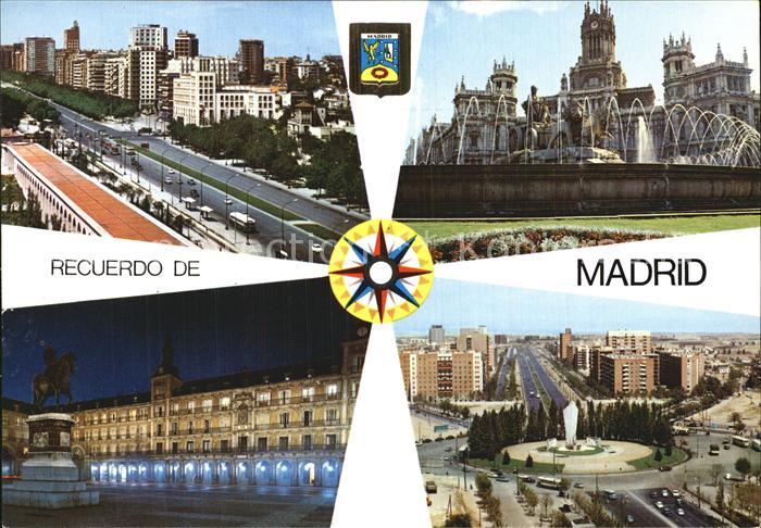 Madrid Spain Avenida del Gerneralisimo La Cibeles y Palacio de Comunicaciones Pl