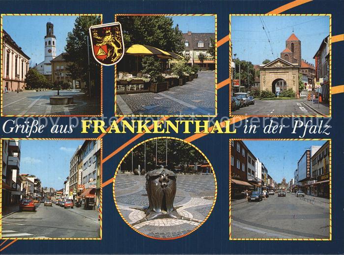 Frankenthal Pfalz Dreifaltigkeitskirche Markt Stadttor Strassenpartien