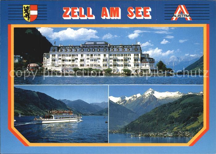 Zell See Grandhotel Ausflugsboot Kitzsteinhorn Panorama