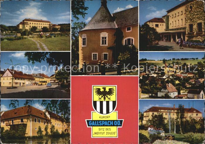 Gallspach Institut Zeileis mit Kurpark Schlosseingang Haupteingang Marktplatz Ge