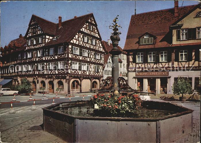 Schorndorf Wuerttemberg Markt Brunnen