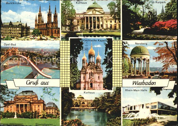 Wiesbaden Marktkirche Kurhaus Kurpark Opel Bad Griech Kapelle Neroberg Staatsthe