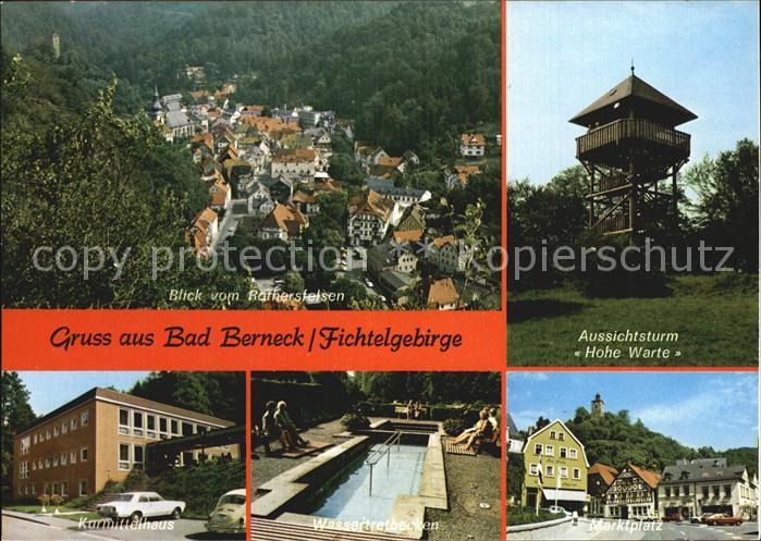 Bad Berneck Panorama Aussichtsturm Hohe Warte Kurmittelhaus Wassertreten Marktpl