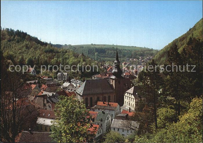 Bad Berneck Teilansicht mit Kirche