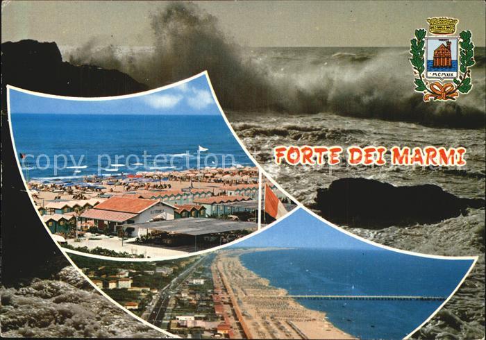 Forte dei Marmi Panorama Strand Brandung