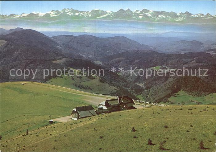 Schoenau Schwarzwald Berghotel Belchenhaus Fliegeraufnahme