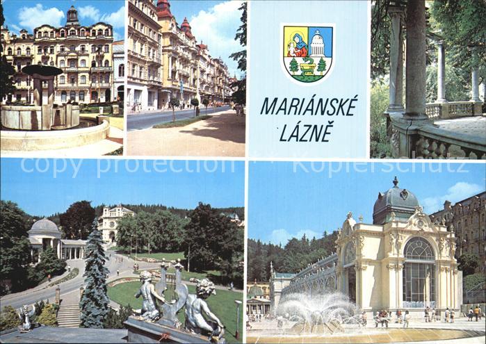 Marianske Lazne Domy na Mirovem Trida Odboraru Lazensky park Rudolfuv pramen Kol