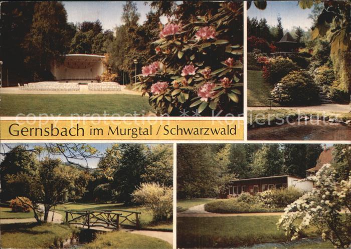 Gernsbach Konzertpavillon Kurpark Weiher Bungalow