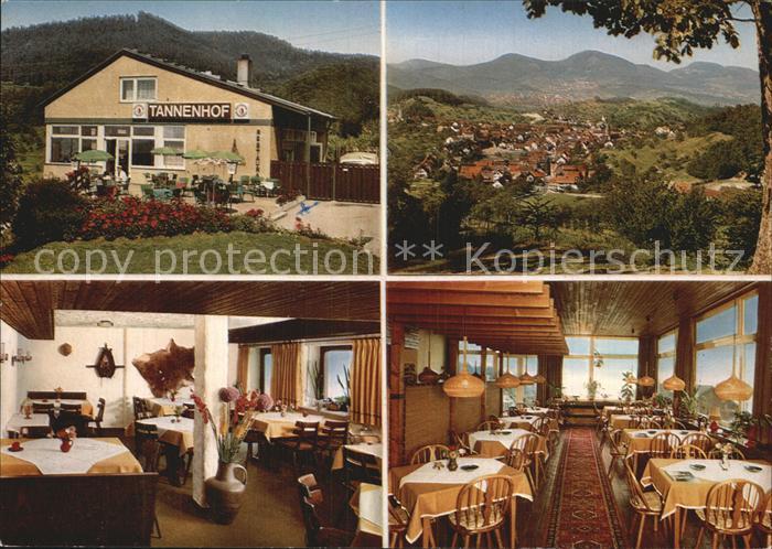 Loffenau Bad Herrenalb Hotel Restaurant Tannenhof Gastraeume Panorama