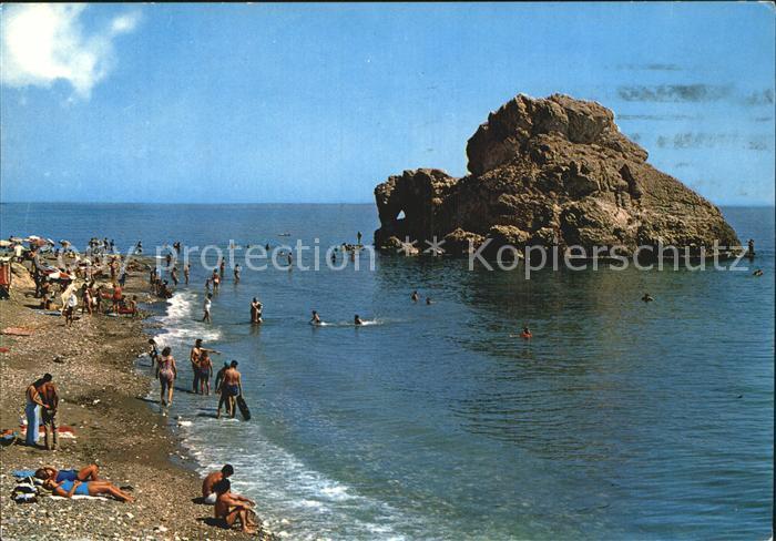 Malaga Andalucia Penon del Cuervo y playa