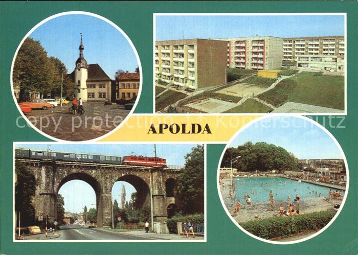 Apolda Markt Neubaugebiet Viadukt Freibad