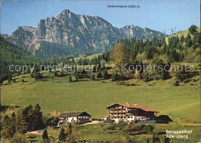 Rottau Chiemgau Berggasthof Adersberg mit Gedererwand