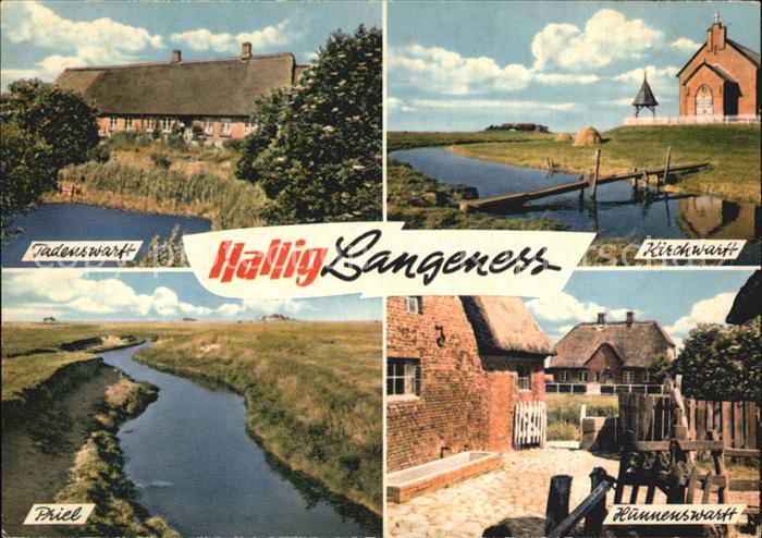 Hallig Langeness Tadenswarft Kirchwarft Priel Hunnenswarft