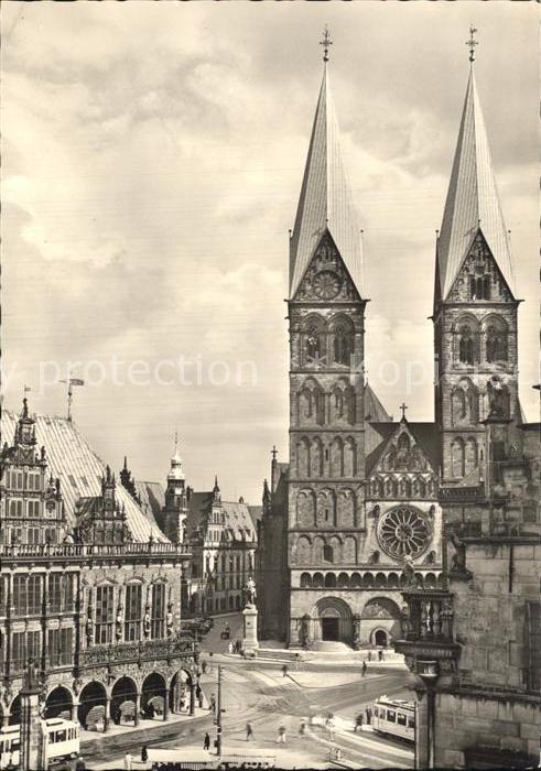 BREMEN  CITY Marktplatz mit Dom und Rathaus