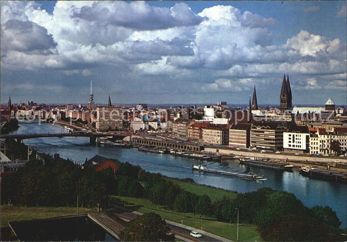 BREMEN  CITY Weserpartie mit City