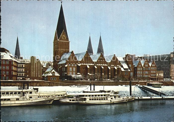 BREMEN  CITY Weserpartie Martinikirche