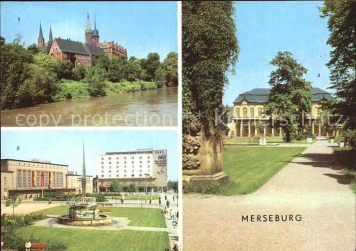Merseburg Saale Schloss Gebaeude Park